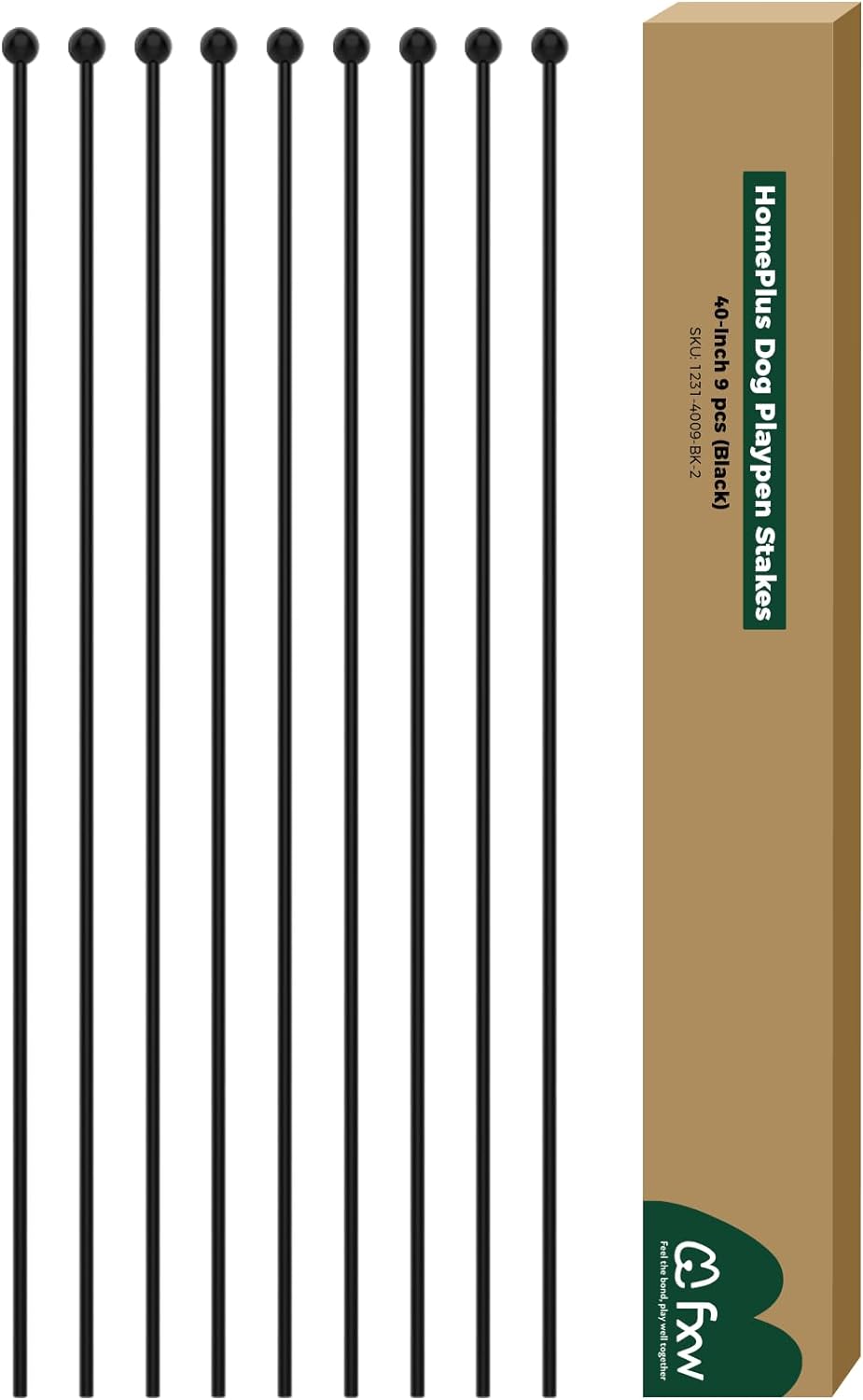 Playpen Stakes for Replacing the Metal Rods of FXW Dog Playpen 40 inch 9 Pens Indoor FXW