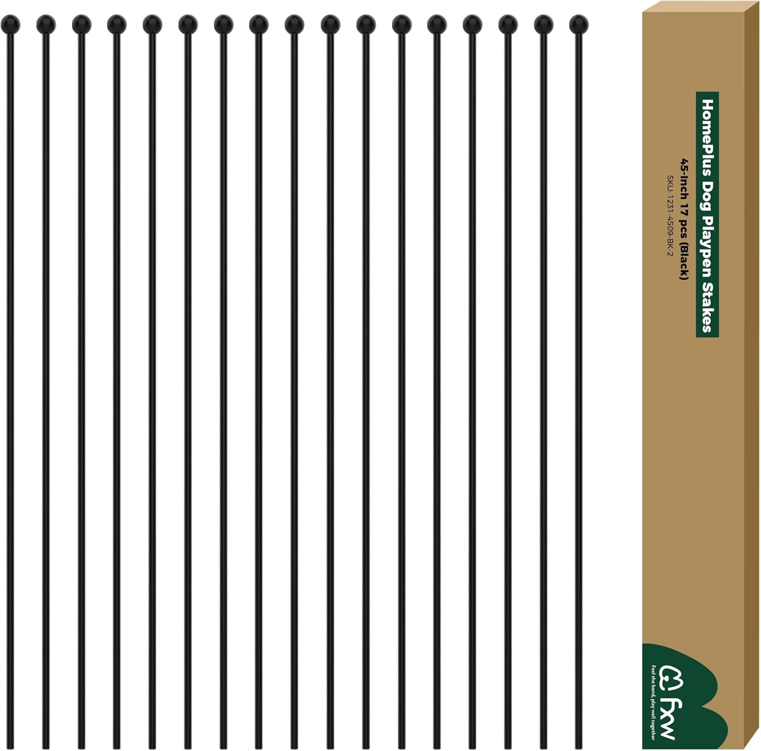 Playpen Stakes for Replacing the Metal Rods of FXW Dog Playpen 45 inch 17 Pens Indoor FXW