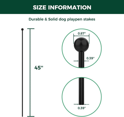 Playpen Stakes for Replacing the Metal Rods of FXW Dog Playpen FXW