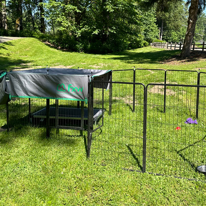 Instant Dog Playpen for RV Trips 40 inch 7 Panels & 1 Gate FXW