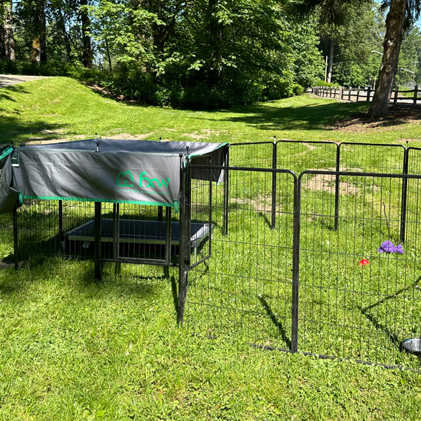 Instant Dog Playpen for RV Trips 40 inch 7 Panels & 1 Gate FXW