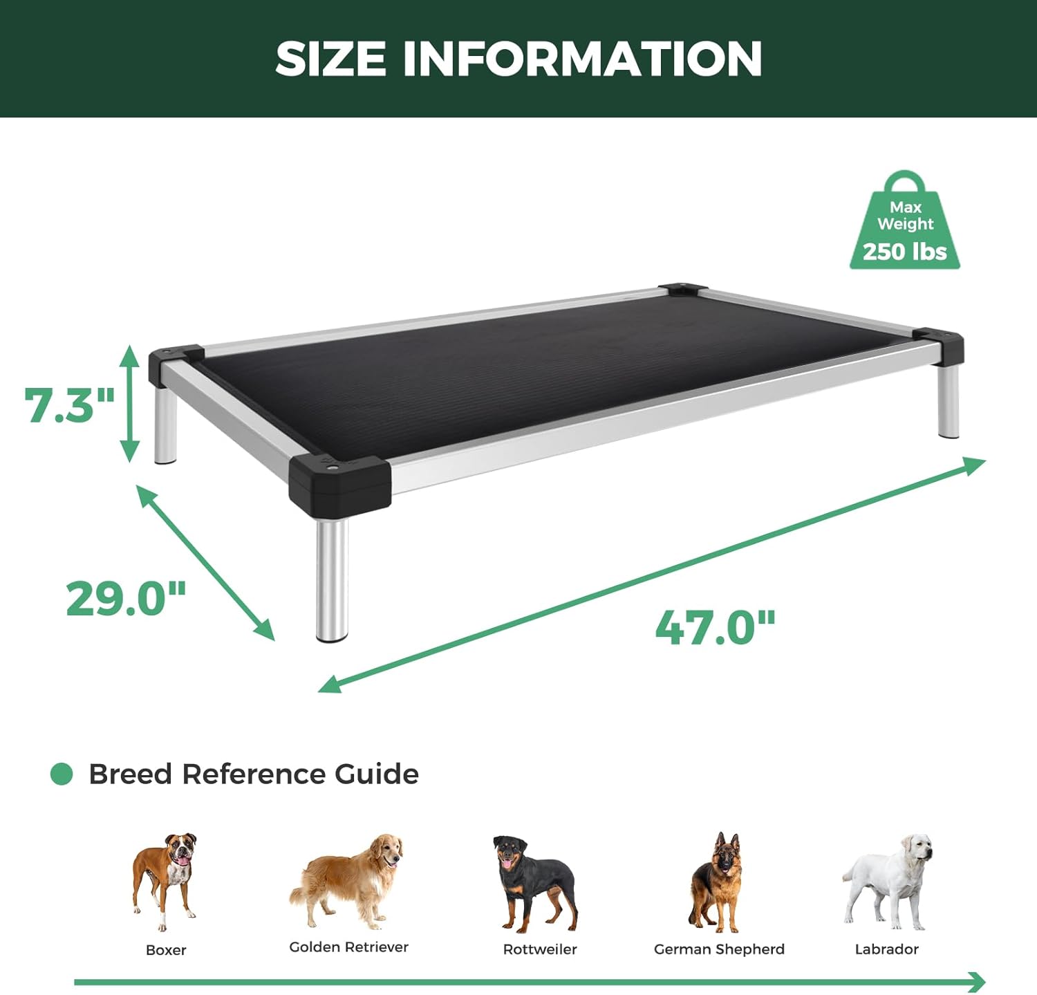 TitanNest Padded Chew-Proof Elevated Dog Bed for Your Chewer