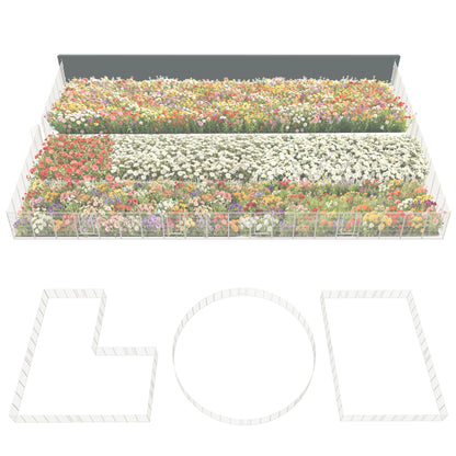 FXW Garden Fence Outdoor for The Yard - White