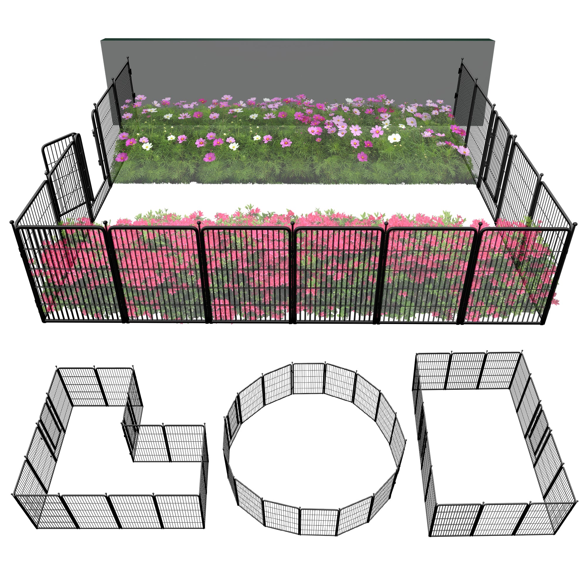 FXW Outdoor Dog & Garden Fence for Yard