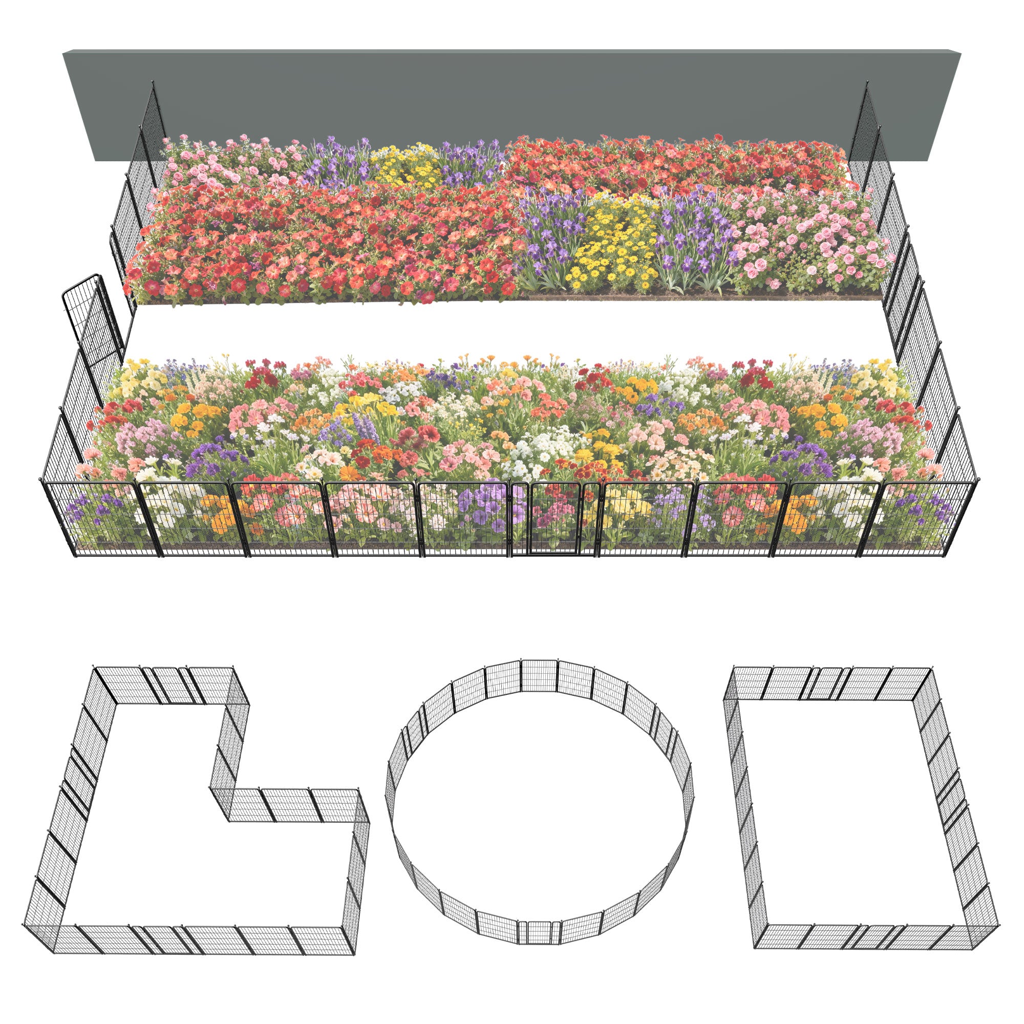 FXW Outdoor Dog & Garden Fence for Yard