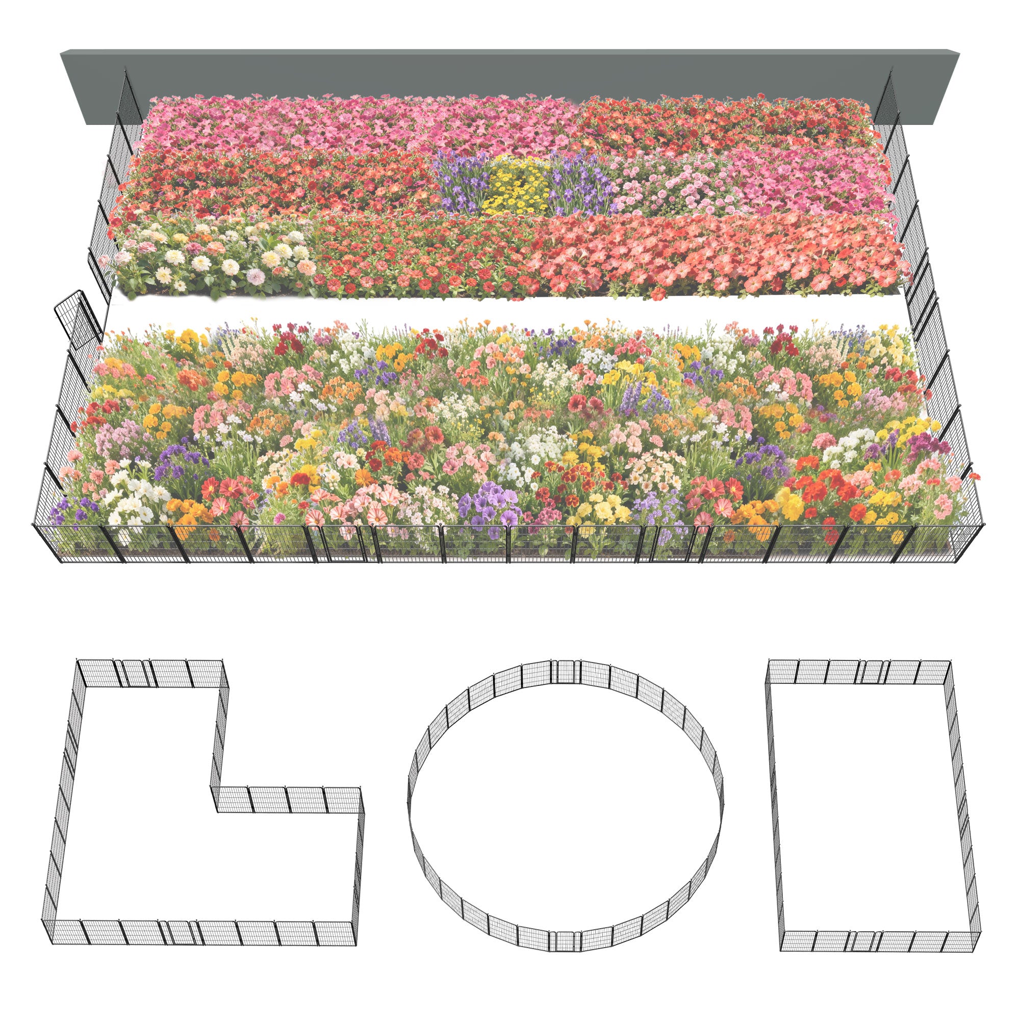 FXW Outdoor Dog & Garden Fence for Yard