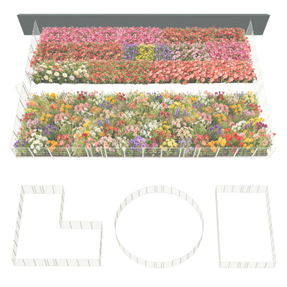 FXW Garden Fence Outdoor for The Yard - White