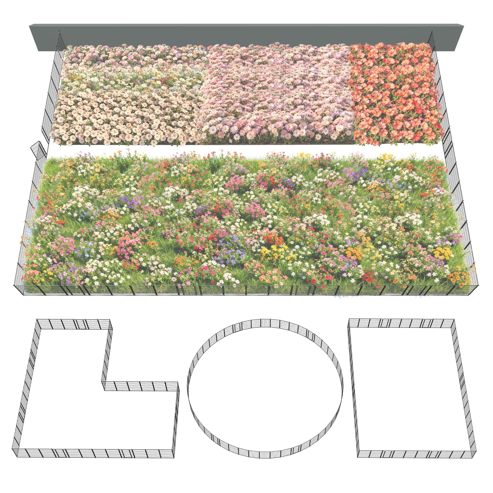 FXW Outdoor Dog & Garden Fence for Yard