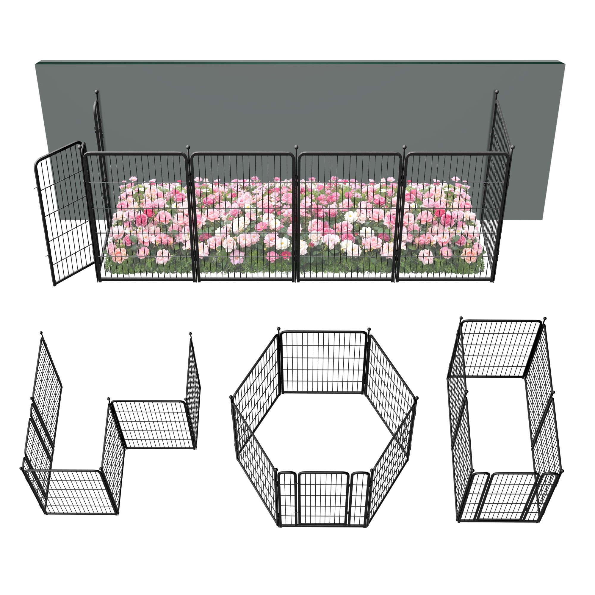 FXW Outdoor Dog & Garden Fence for Yard