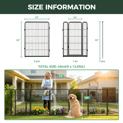 FXW Outdoor Dog & Garden Fence for Yard