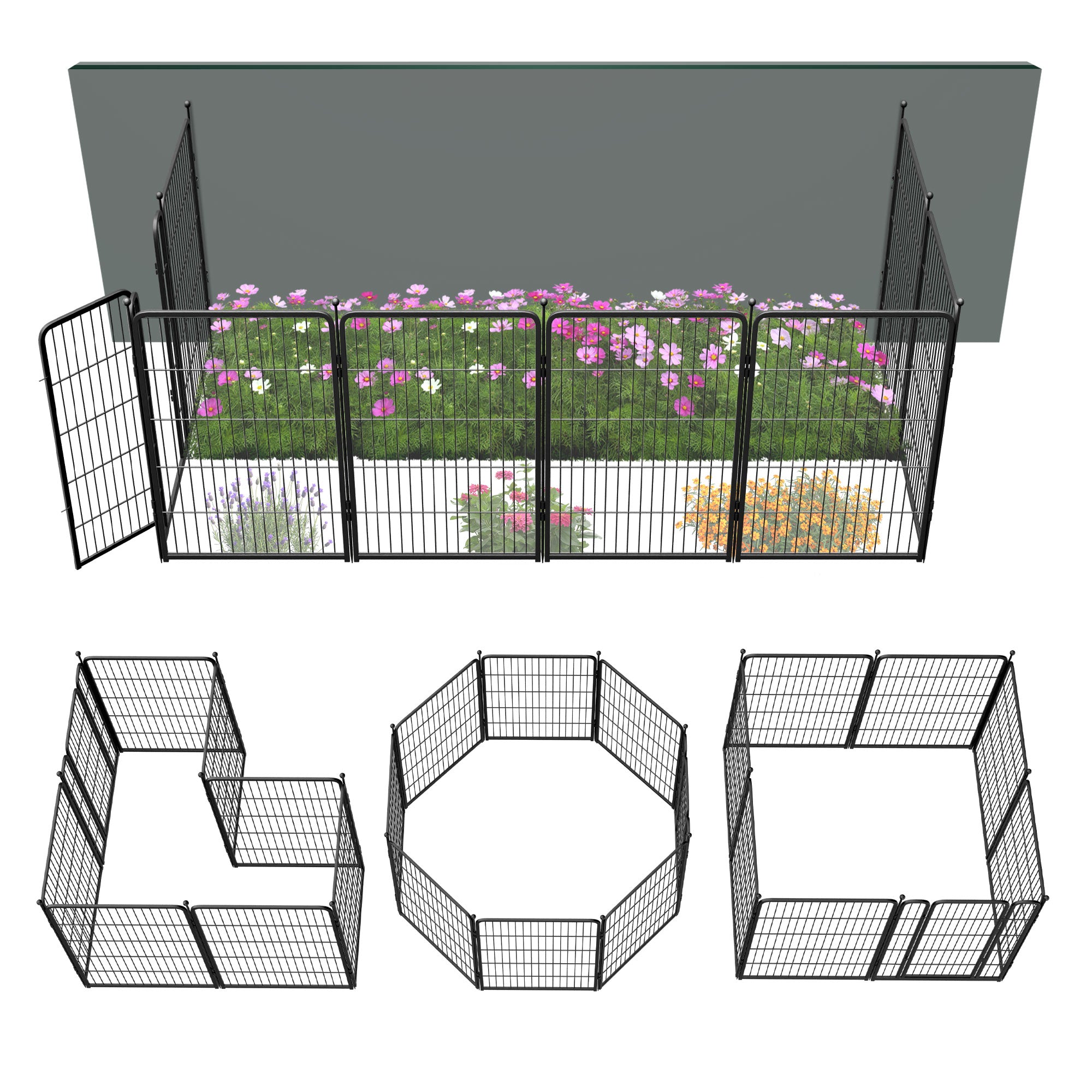FXW Outdoor Dog & Garden Fence for Yard