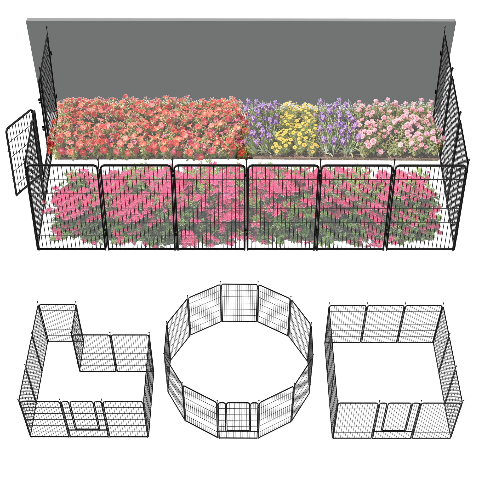 FXW Outdoor Dog & Garden Fence for Yard