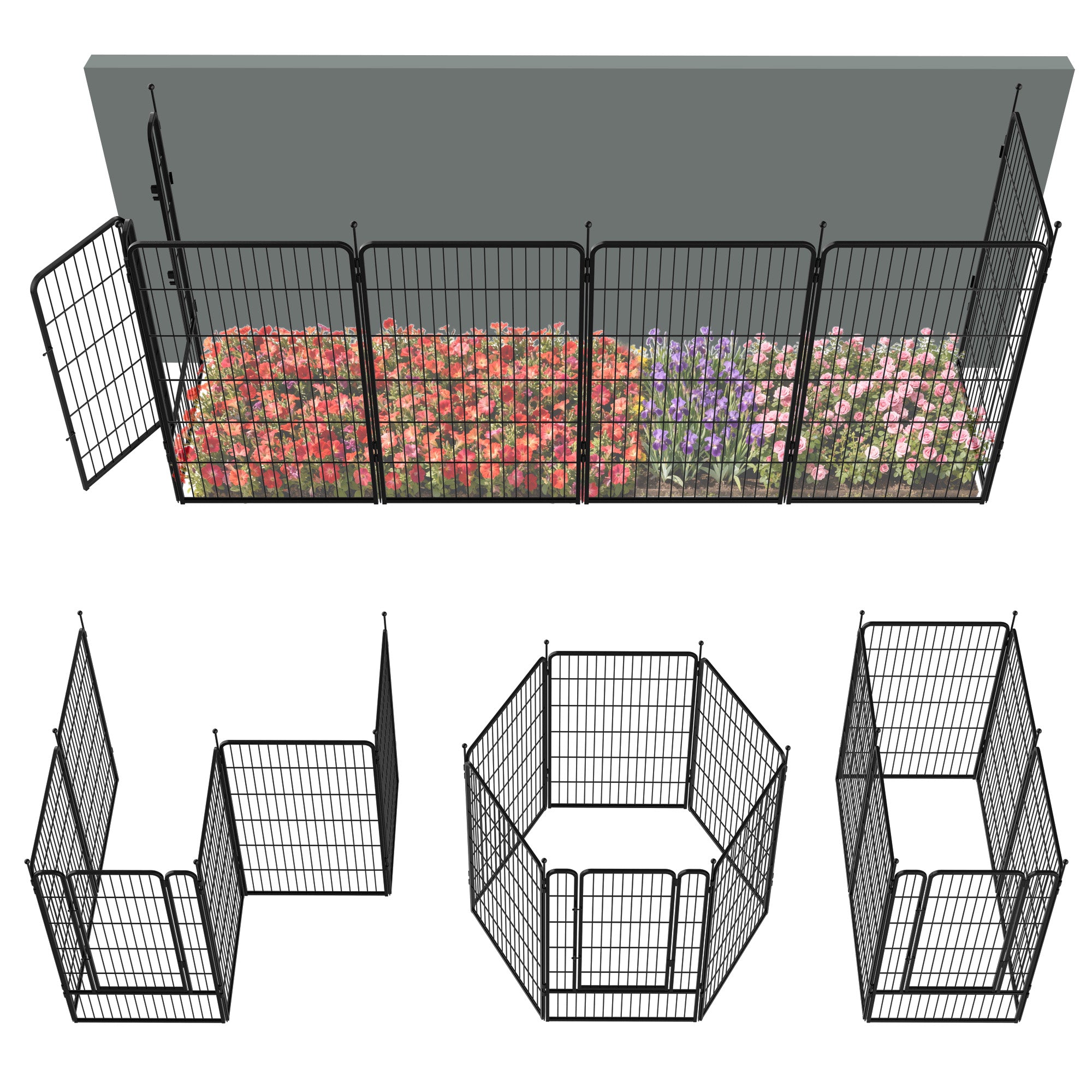 FXW Outdoor Dog & Garden Fence for Yard