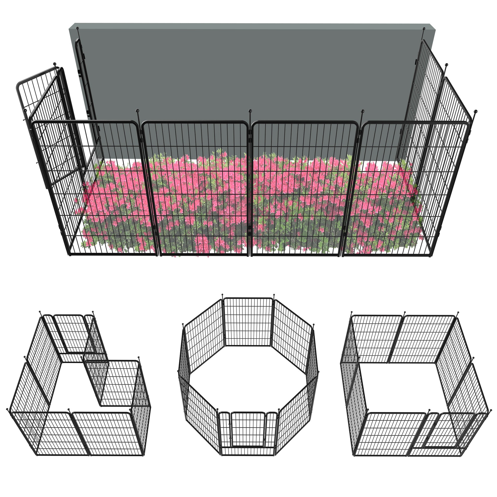 FXW Outdoor Dog & Garden Fence for Yard