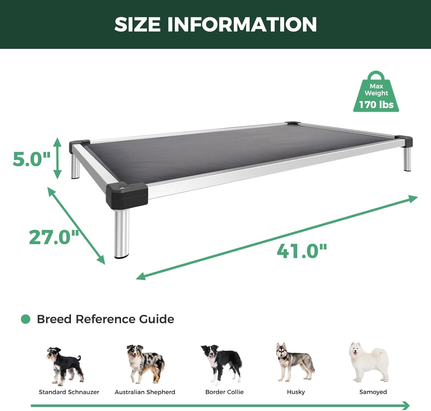 fxw TitanNest 中型犬 ドッグベッド 高床式 グレー L102 TitanNest Elevated Dog Bed - Chew-Proof Raised Dog Bed - FXW
