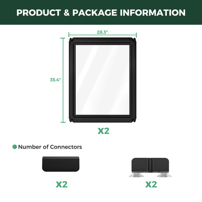 AuraSpace Acrylic Indoor Dog Playpen for Puppies and Small Dogs