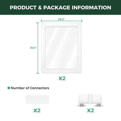 AuraSpace Acrylic Indoor Dog Playpen for Puppies and Small Dogs