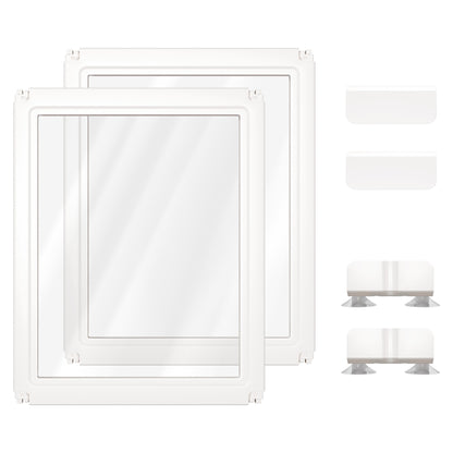 AuraSpace Acrylic Indoor Dog Playpen for Puppies and Small Dogs