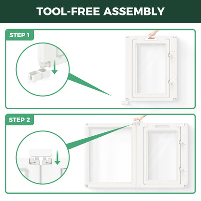 AuraSpace Acrylic Indoor Dog Playpen for Puppies and Small Dogs