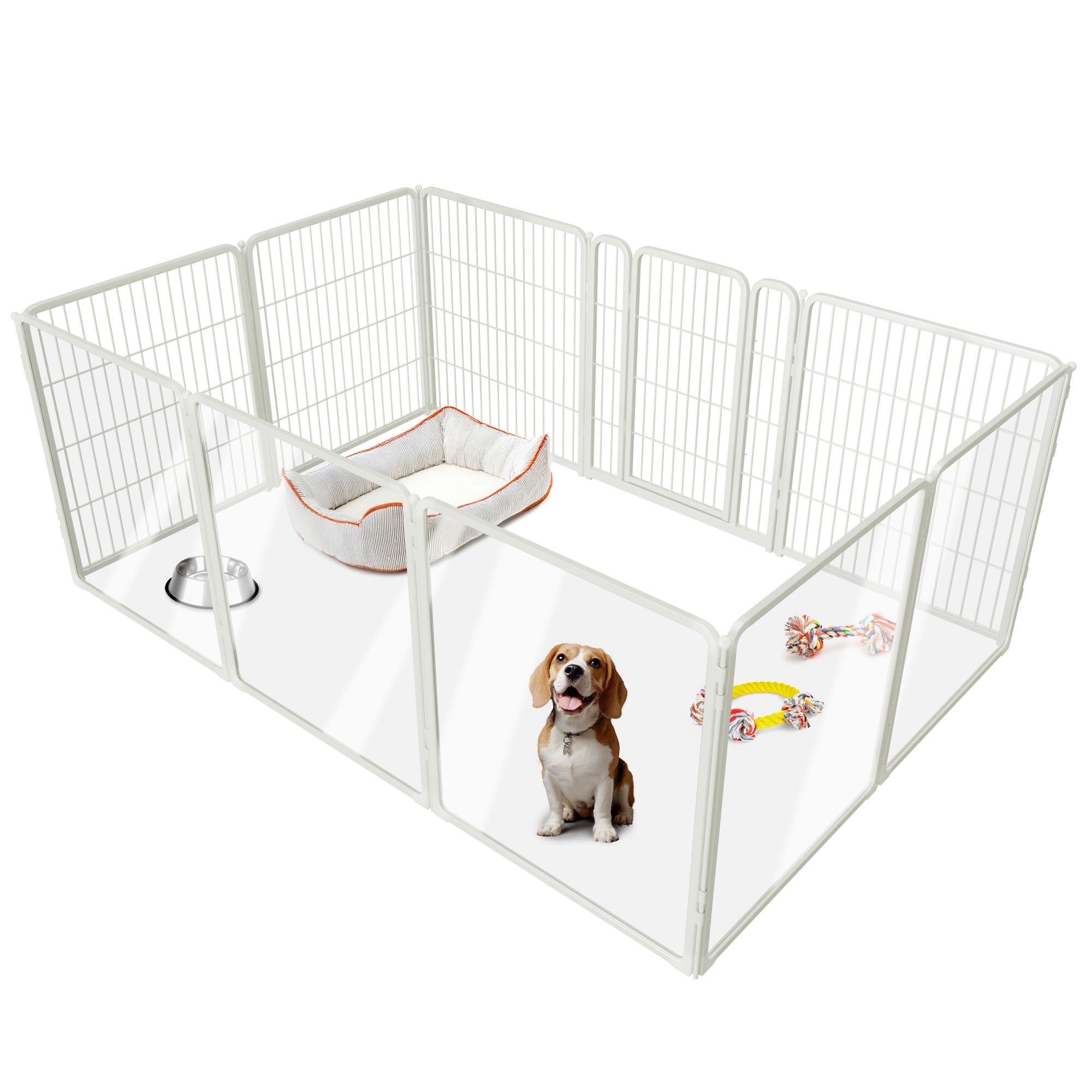 FXW Acrylic & Wire Mesh Indoor Dog Playpen