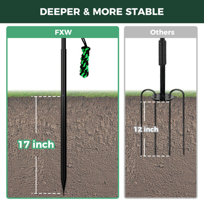 TugPal Flex Dog Tug Toy | Safe Outdoor Play with Spring-Top Rod