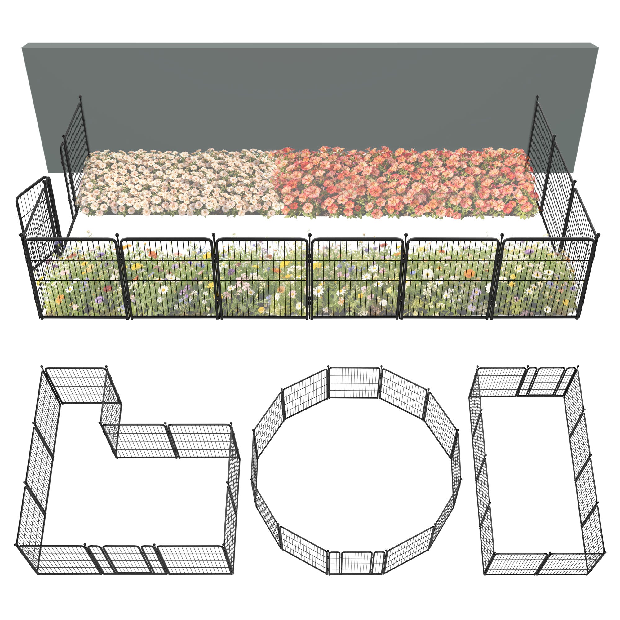 FXW Outdoor Dog & Garden Fence for Yard