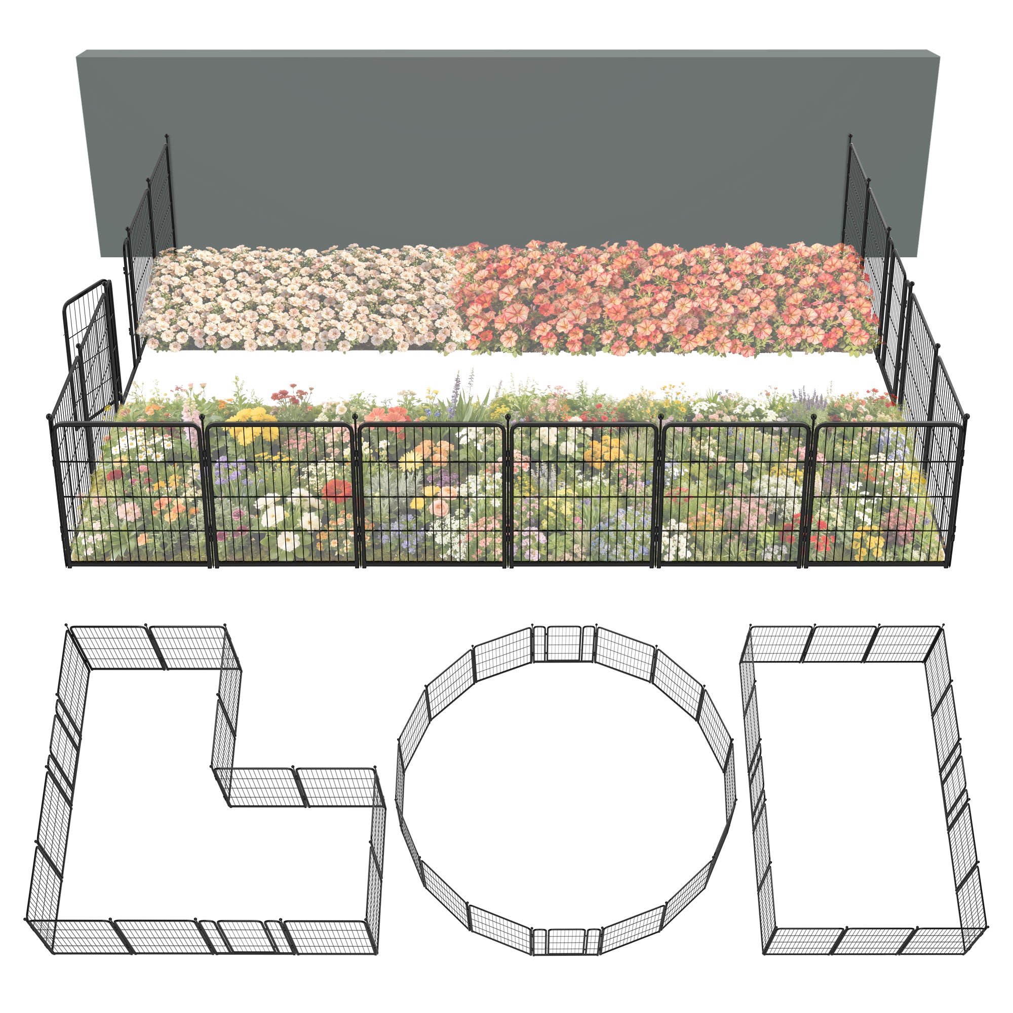 FXW Outdoor Dog & Garden Fence for Yard