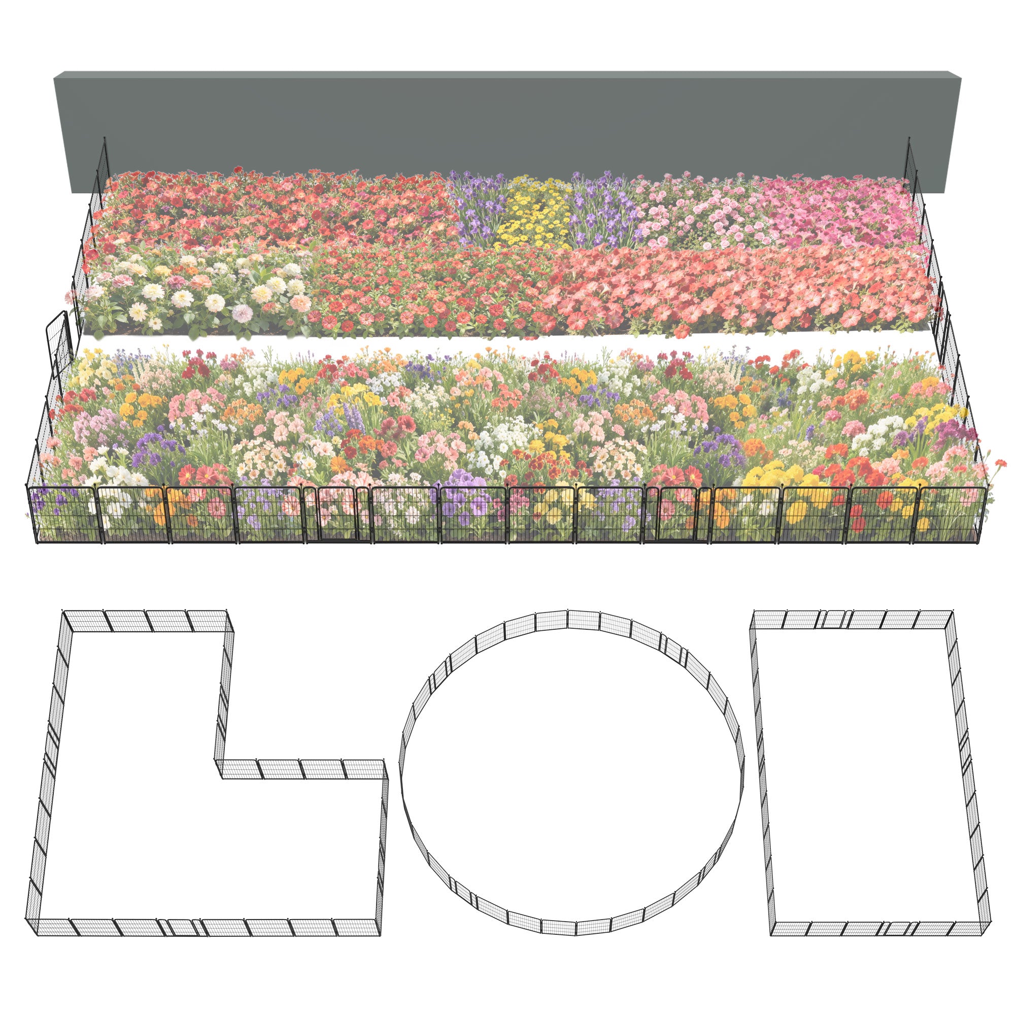 FXW Outdoor Dog & Garden Fence for Yard