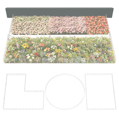 FXW Garden Fence Outdoor for The Yard - White