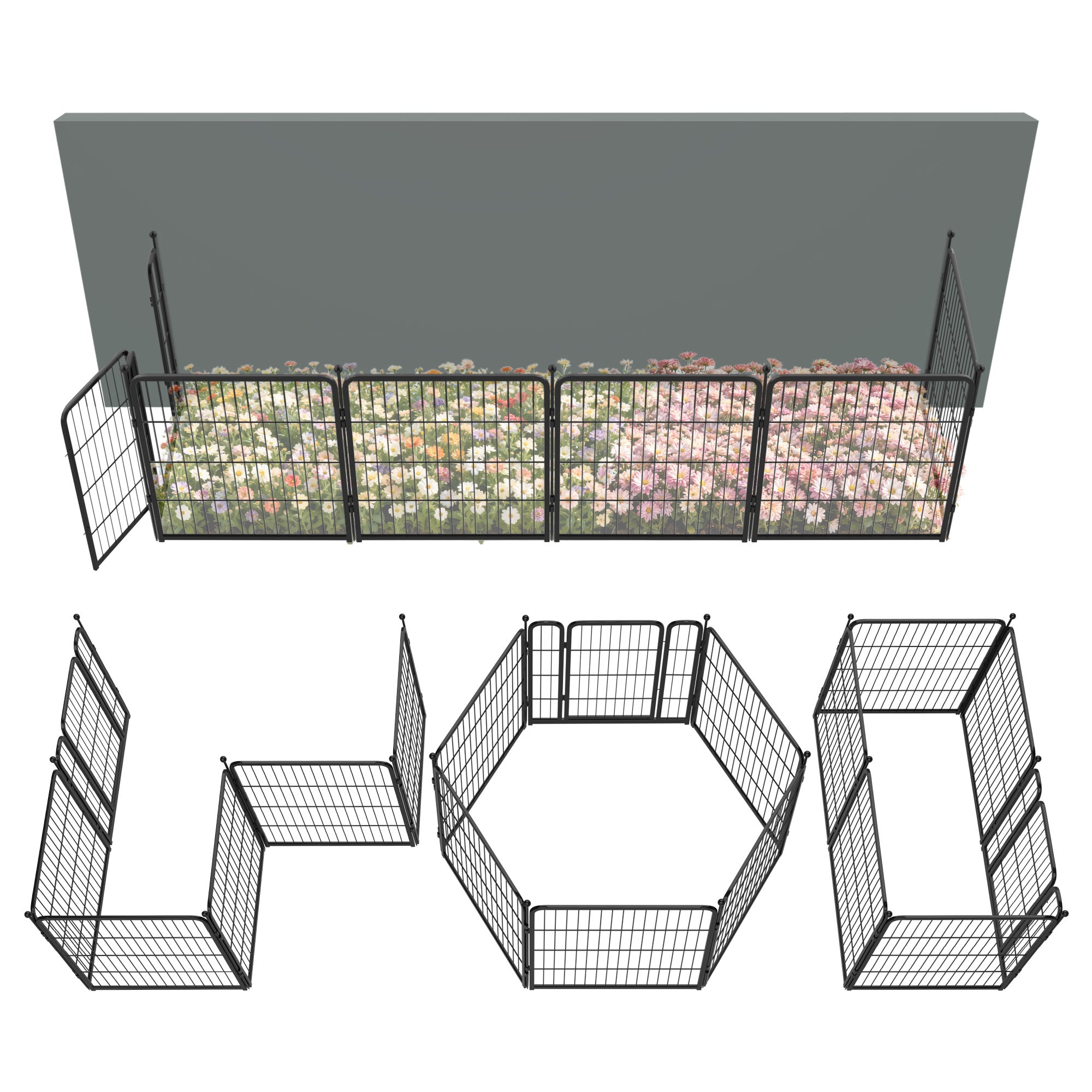 FXW Outdoor Dog & Garden Fence for Yard