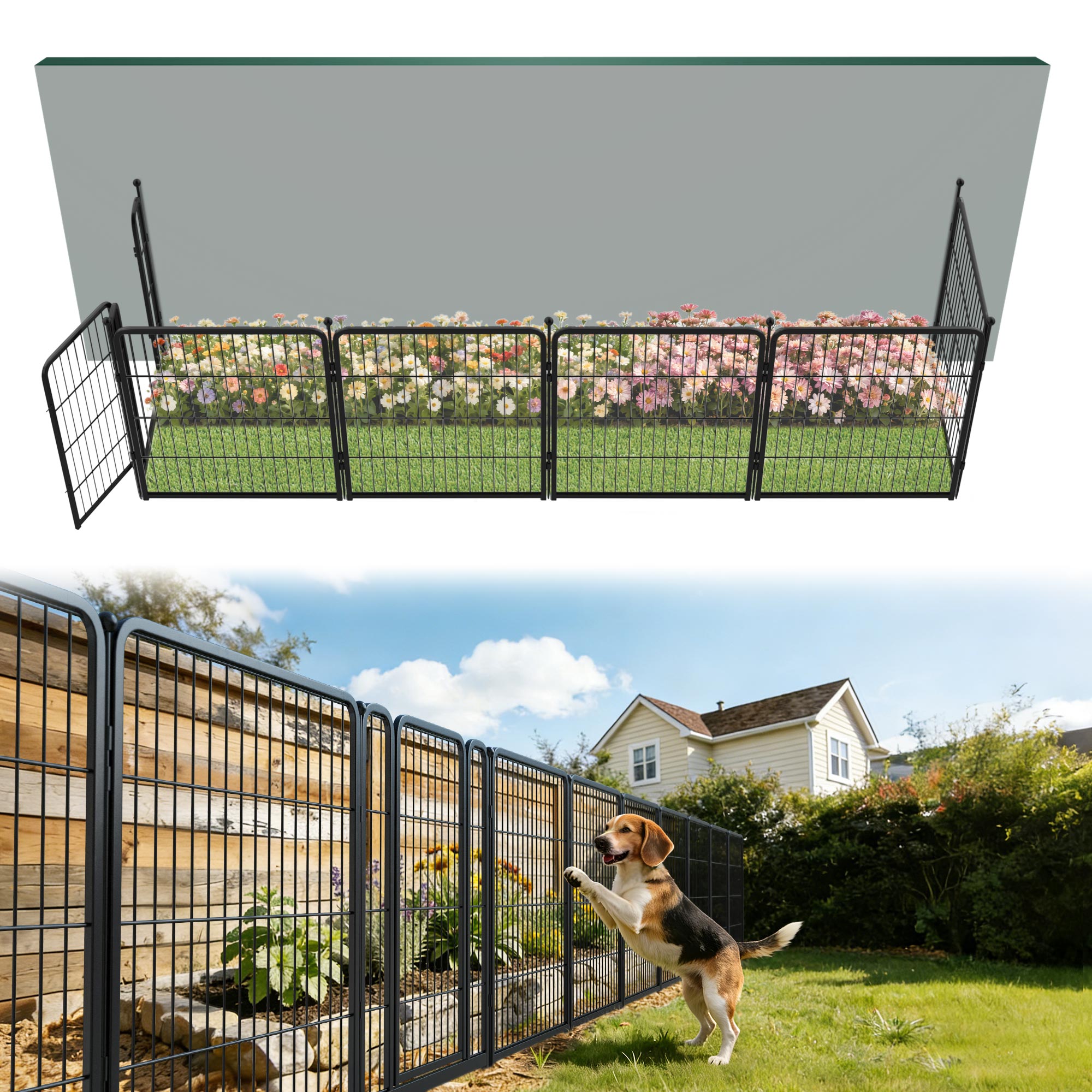 FXW Outdoor Dog & Garden Fence for Yard