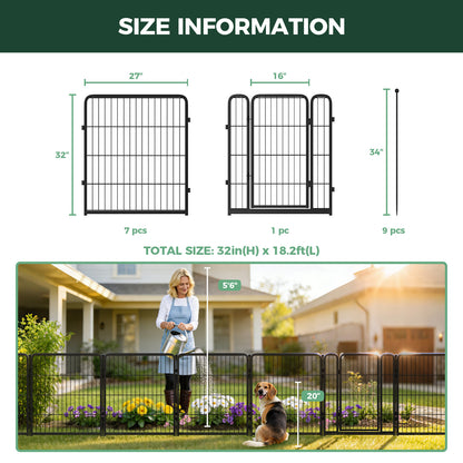 FXW Outdoor Dog & Garden Fence for Yard