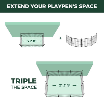MiniPaws Dog Playpen Designed for Puppies / Small Dogs