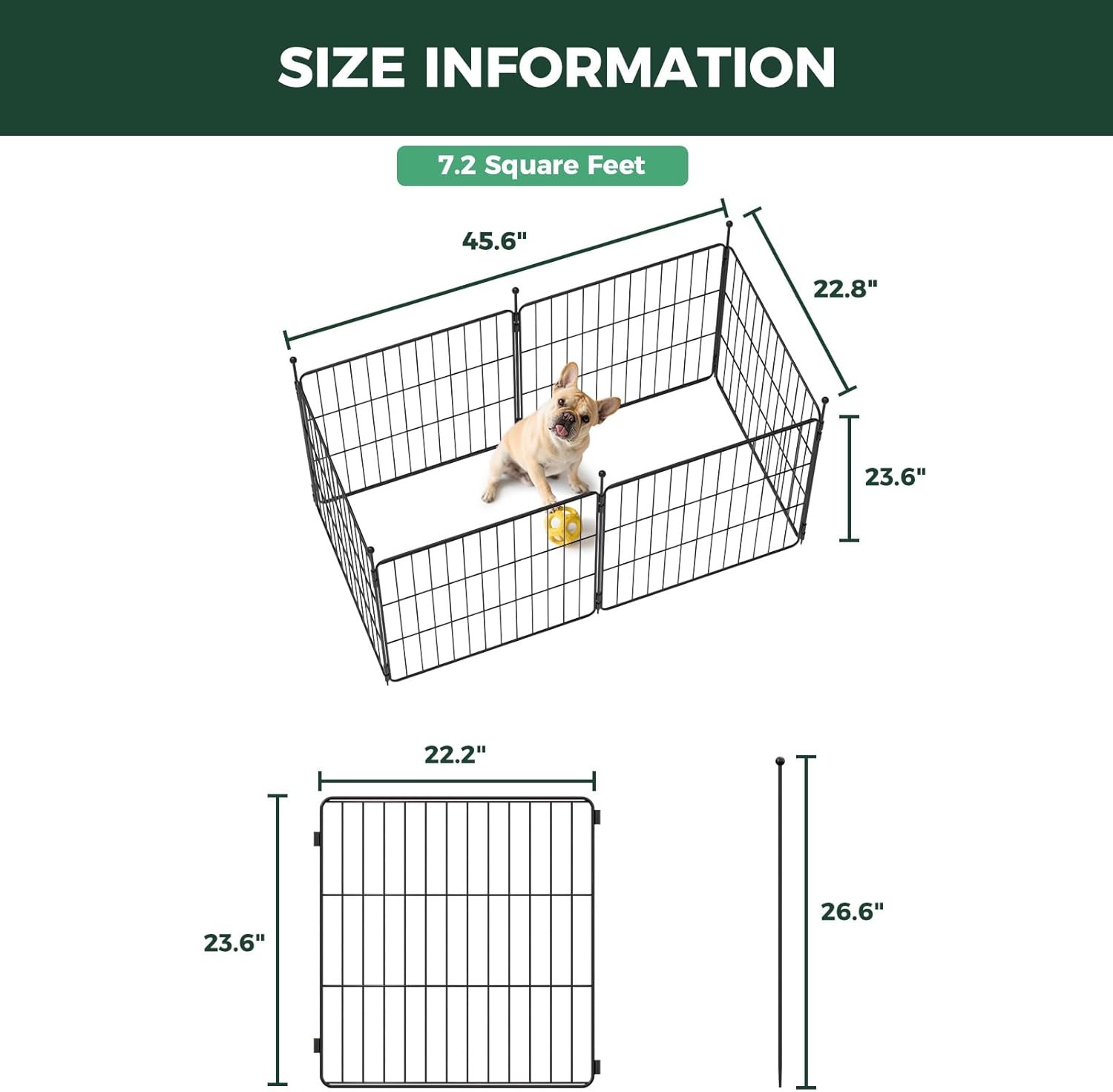 MiniPaws Dog Playpen Designed for Puppies / Small Dogs