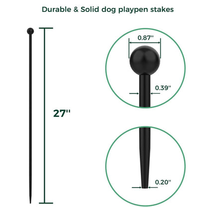 Playpen Stakes for Replacing the Metal Rods of FXW Dog Playpen FXW