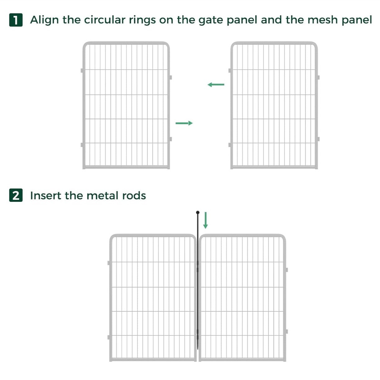 Playpen Stakes for Replacing the Metal Rods of FXW Dog Playpen FXW