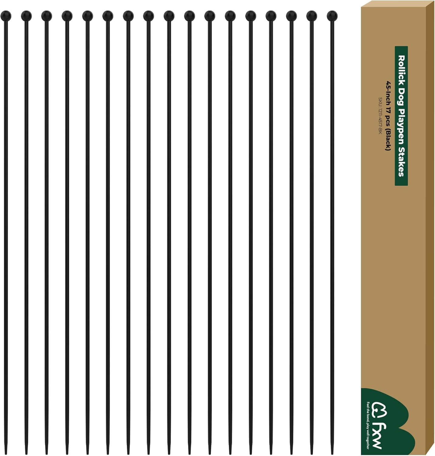 Playpen Stakes for Replacing the Metal Rods of FXW Dog Playpen 45 inch 17 Pens Outdoor FXW