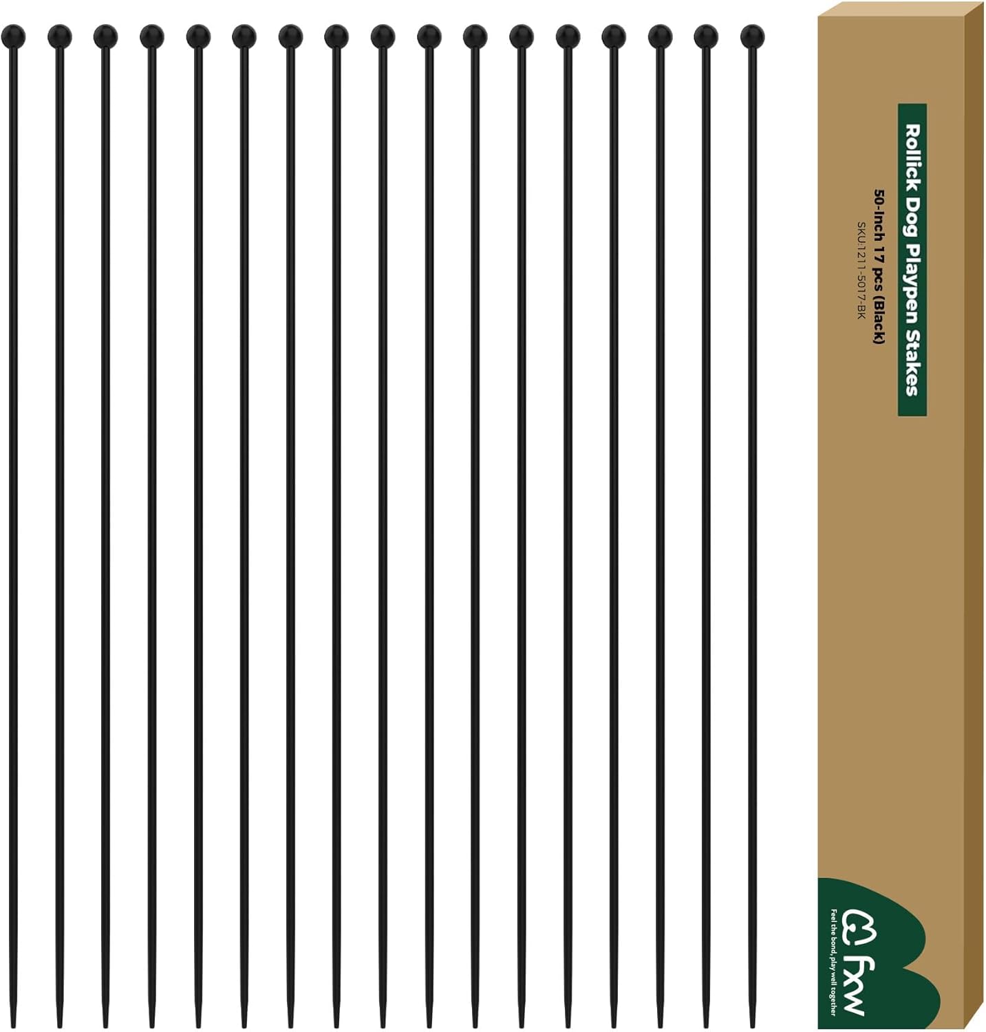 Playpen Stakes for Replacing the Metal Rods of FXW Dog Playpen 50 inch 17 Pens Outdoor FXW