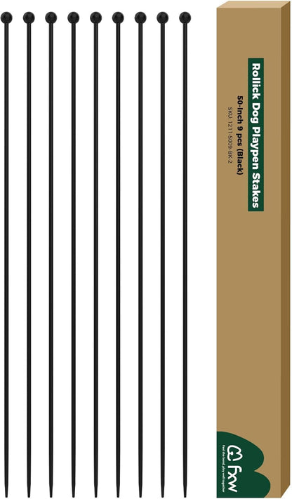 Playpen Stakes for Replacing the Metal Rods of FXW Dog Playpen 50 inch 9 Pens Outdoor FXW
