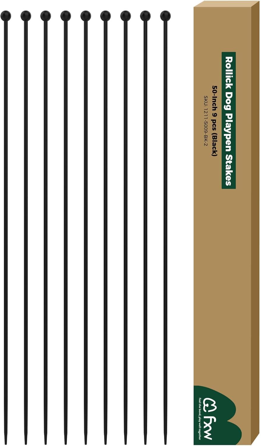 Playpen Stakes for Replacing the Metal Rods of FXW Dog Playpen 50 inch 9 Pens Outdoor FXW