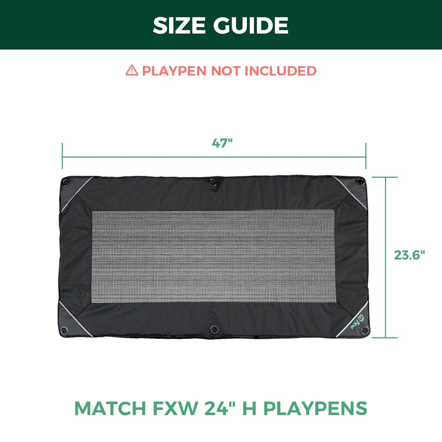 Exclusive Mesh Top Dog Playpen Cover for FXW Playpens