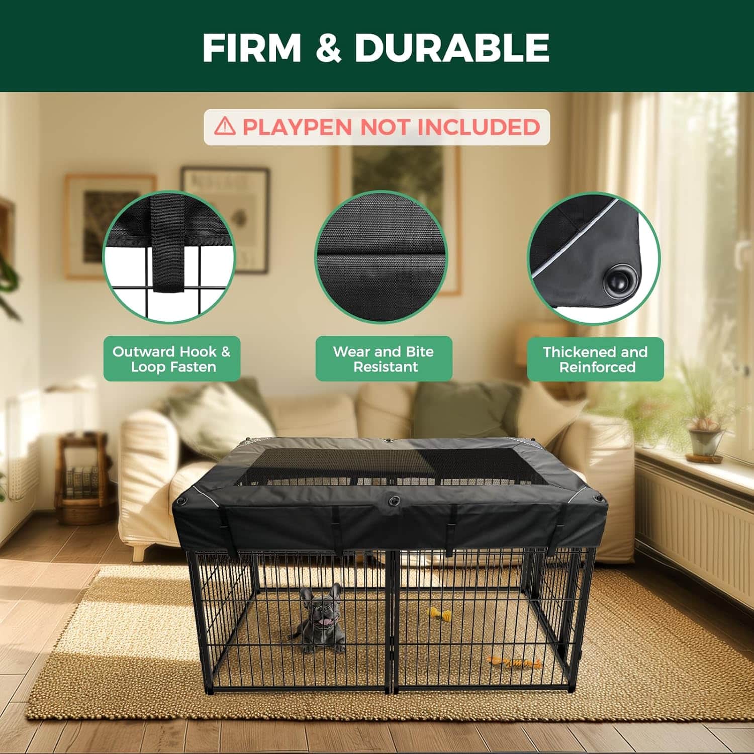 Exclusive Mesh Top Dog Playpen Cover for FXW Playpens
