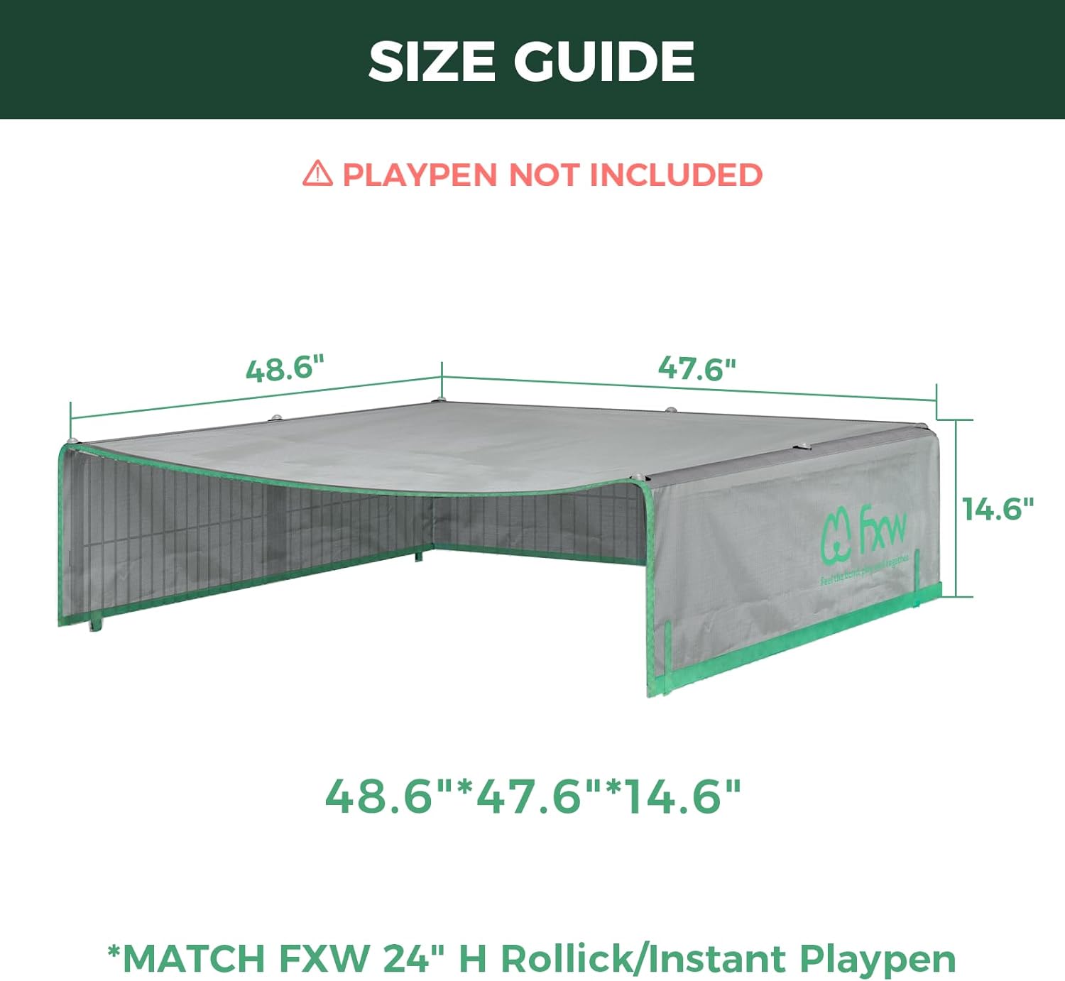 Sun Shade for Creating a Cozy outdoor Shelter for Your Dog Fit 24 inch Playpen FXW