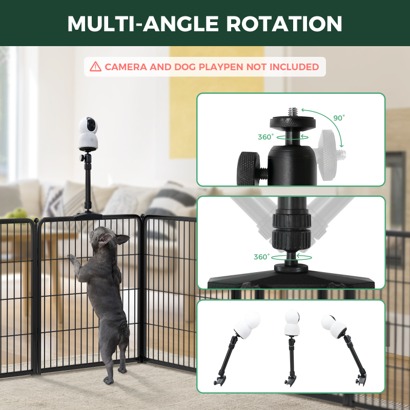 Camera Mount for FXW Playpen to Watch Your Dogs FXW