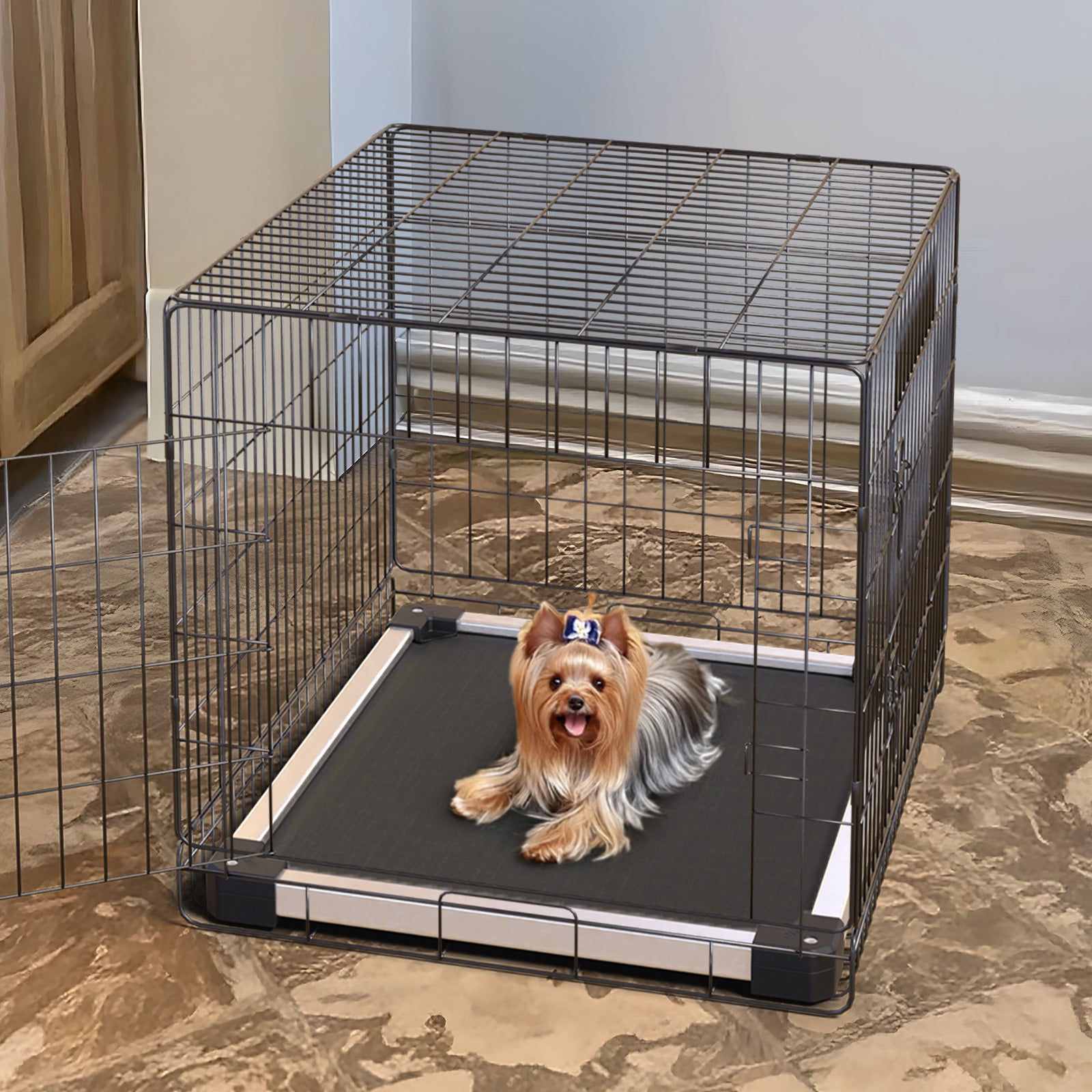 TitanNest Padded Chew-Proof Elevated Dog Bed for Your Chewer