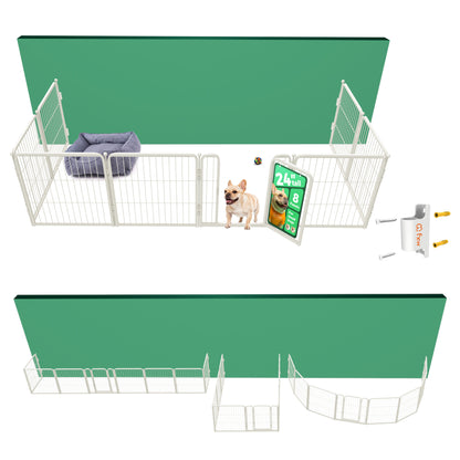 Bundle - Homeplus Dog Playpen & Fence-to-Wall Anchor (2 PCs)