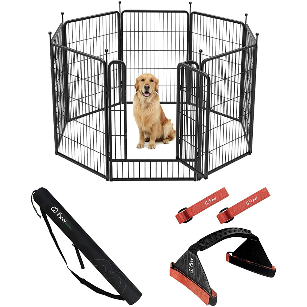 Bundle - Rollick Dog Playpen & Carry Straps & Stake Bag (3 PCs)