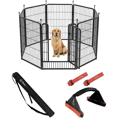 Bundle - Rollick Dog Playpen & Carry Straps & Stake Bag (3 PCs) FXW