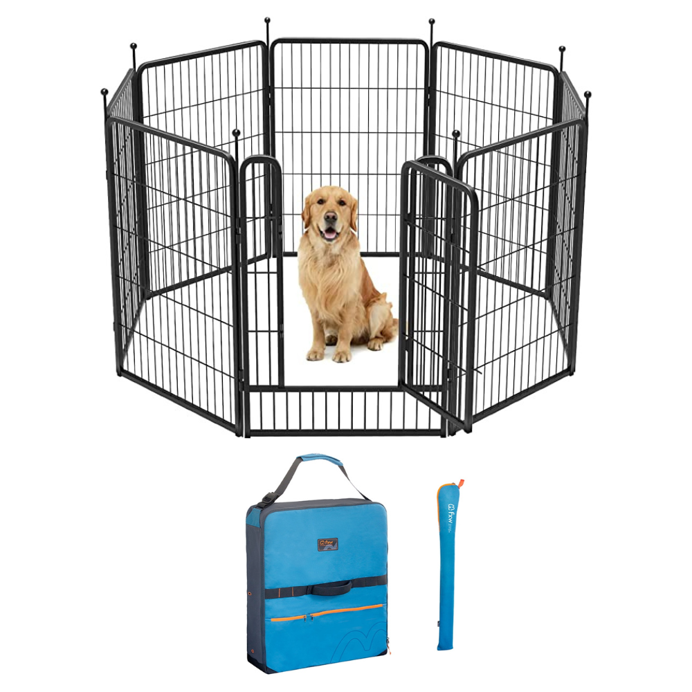 Bundle - Rollick Dog Playpen & Storage Bag (2 PCs) FXW