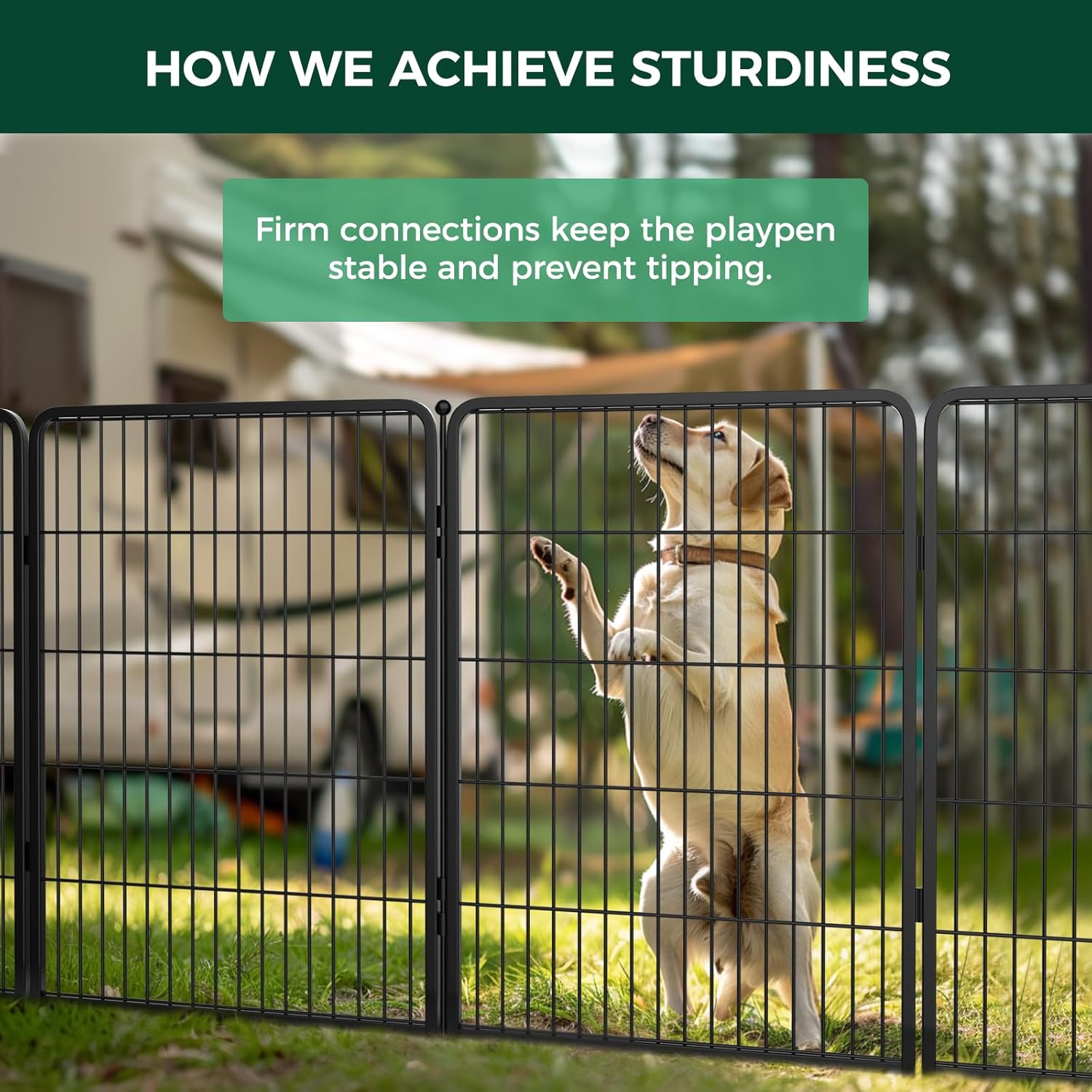 Bundle - Instant Dog Playpen & TitanNest Padded Dog Bed